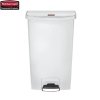 Kosz Slim Jim® Step-On 68L Resin Containers white